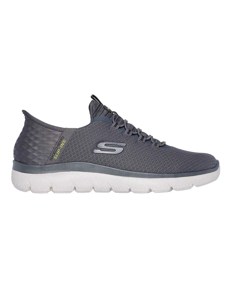 Skechers Summits - High Range" Sneaker für Herren, Zum Reinschlüpfen (Holzkohle Anthrazit