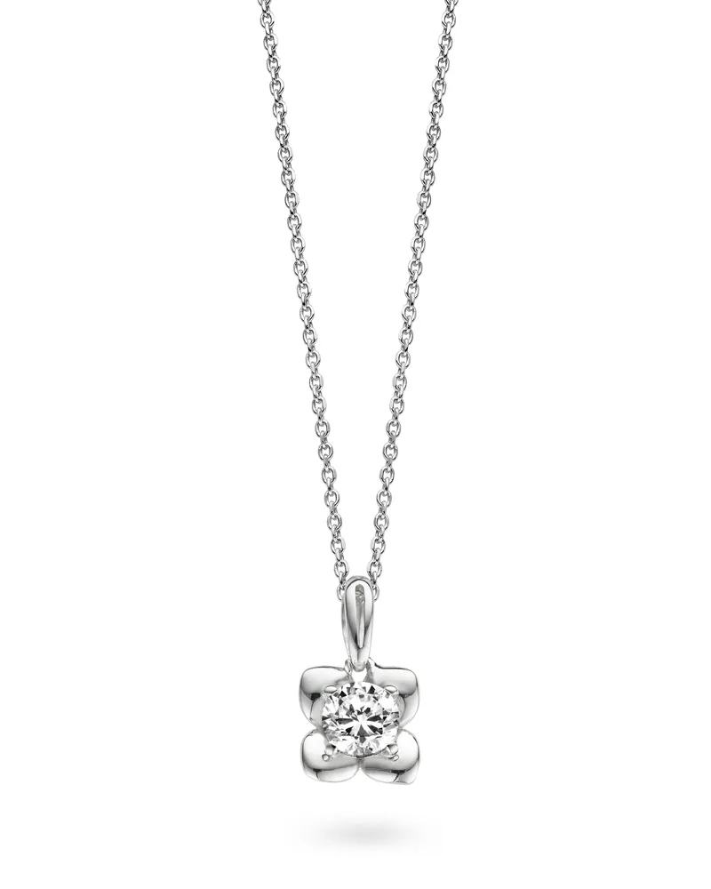 Orphelia Damen-Kette aus 925er Sterlingsilber mit Anhänger – Silber ZH-4739 Silber
