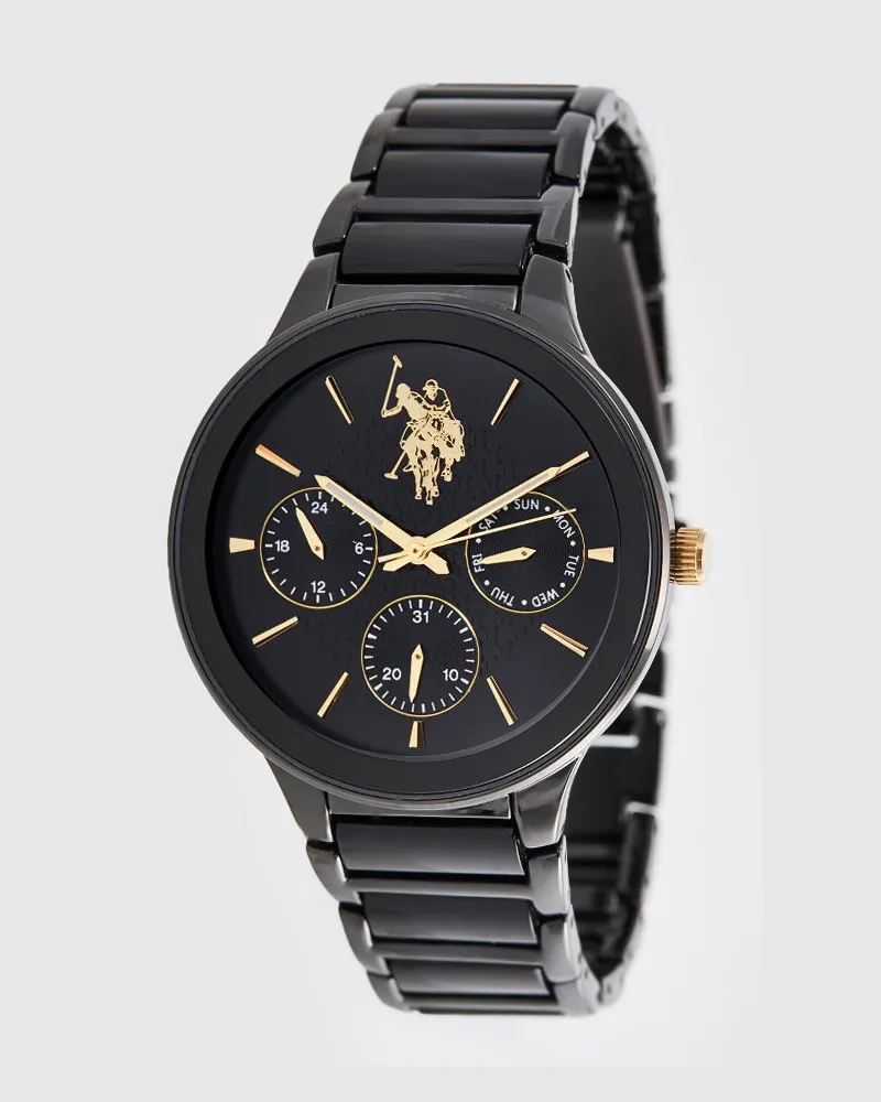 U.S. Polo Assn.  Uhr Alexandre Gent Uhr Schwarz