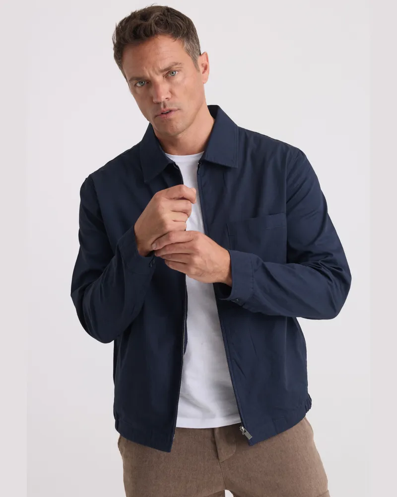 Felix Hardy Jacke Übergangs-Overshirt Marineblau