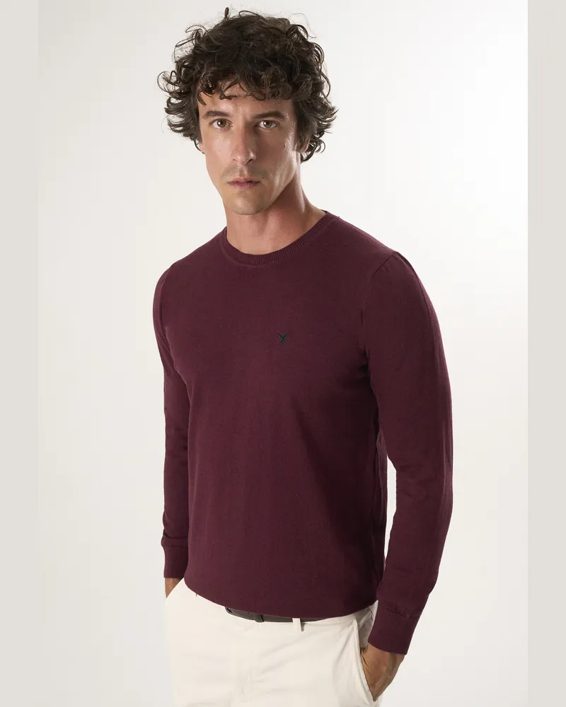 Felix Hardy Pullover mit Rundhalsausschnitt - Bordeaux Bordeaux