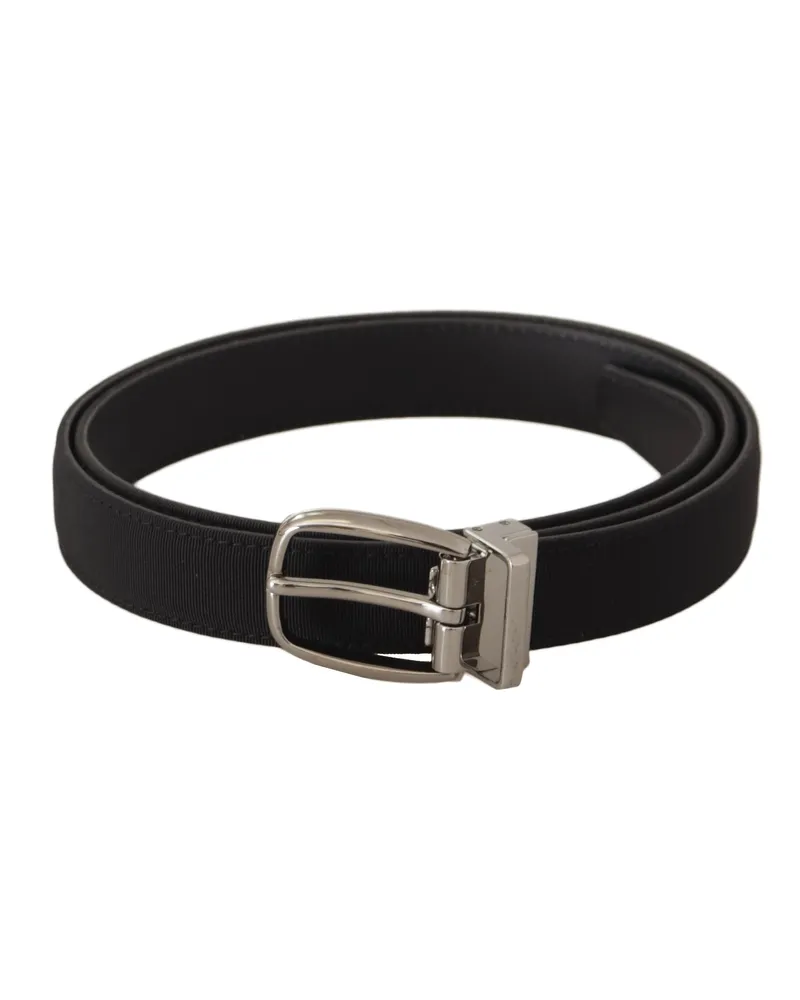 Dolce & Gabbana Schwarzer Stoffgürtel Schwarz