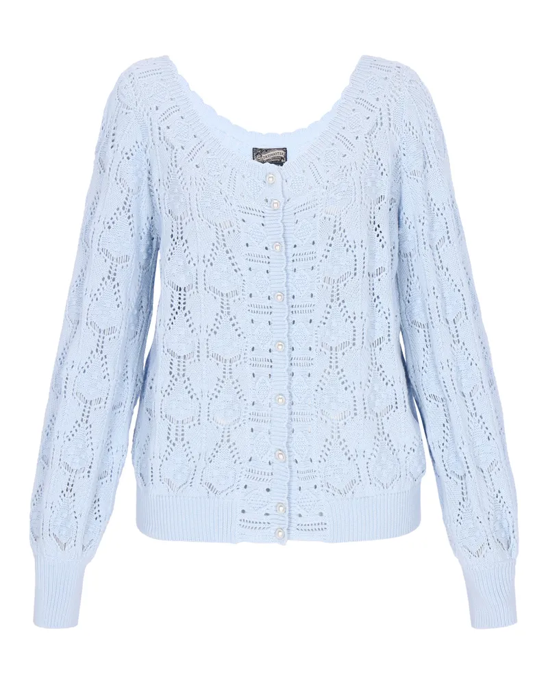 DreiMaster Strickjacke für Damen - Hellblau Hellblau