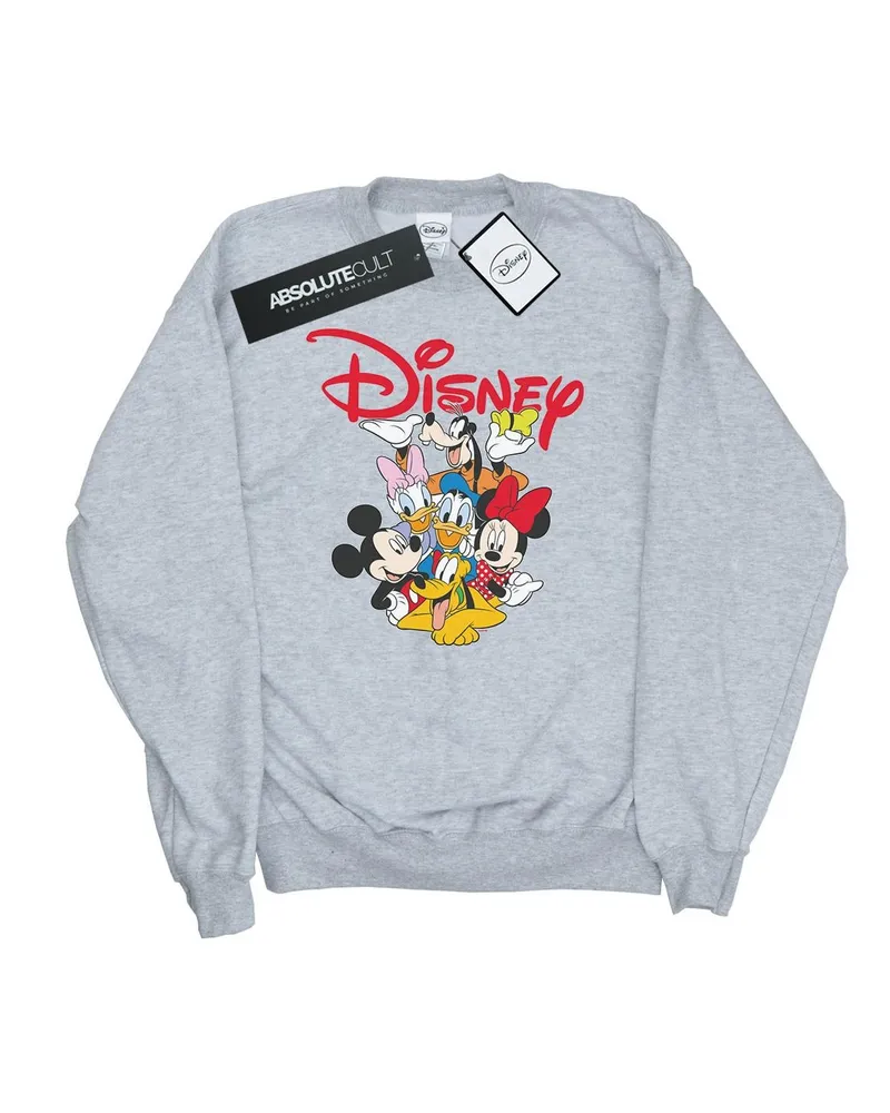 Disney Mickey Mouse Crew" Sweatshirt für Herren (Grau Hellgrau