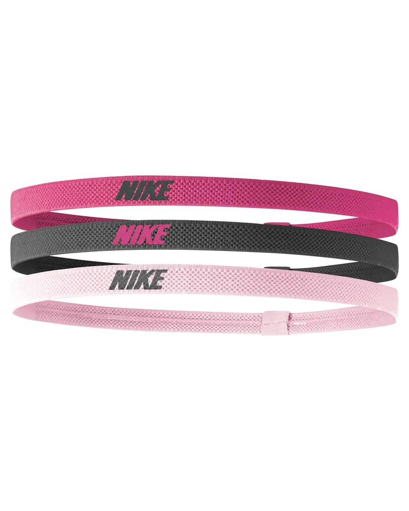 Nike 2.0" Stirnband(3er-Pack) (Funke/Gridiron Grün/Rosa Glasig Mehrfarbig