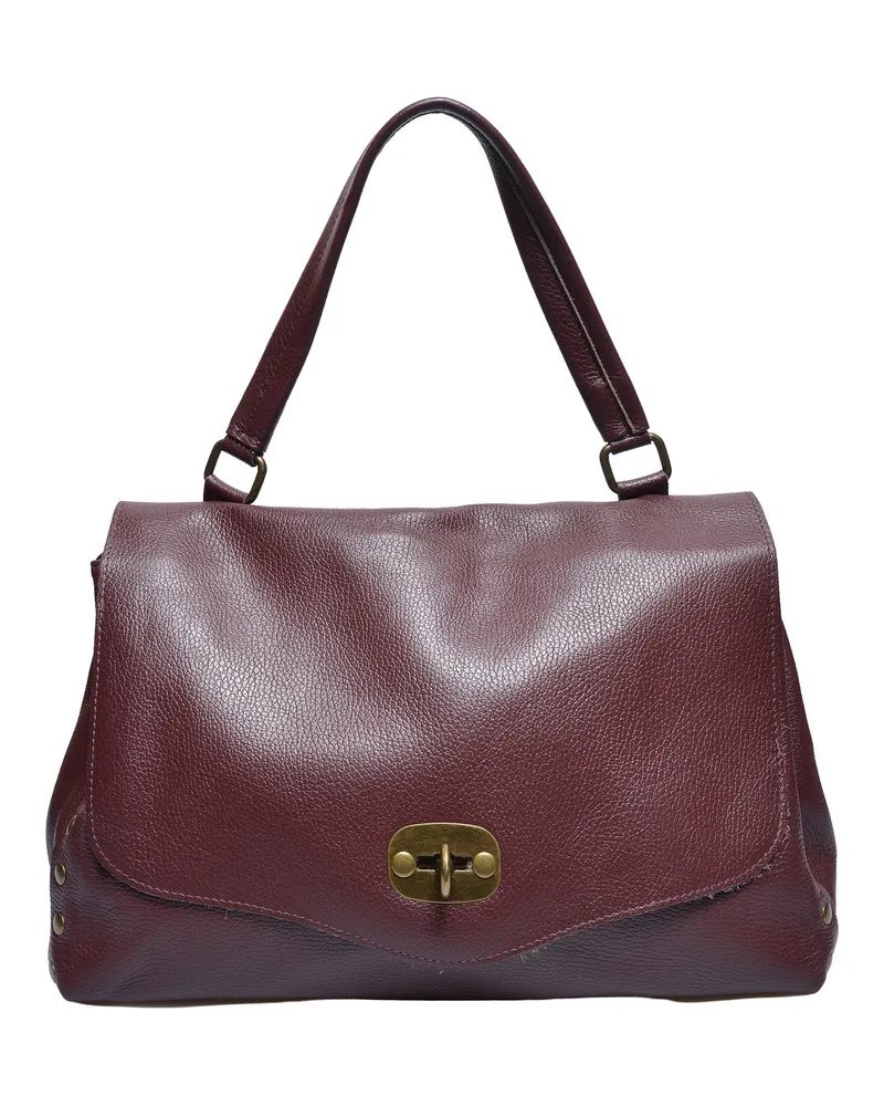 Anna Luchini Weinfarbe Rindsledertasche Weinrot