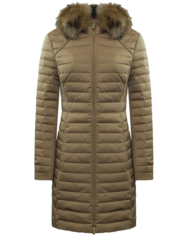 Hunter Refined Damen Brauner Daunenmantel Braun