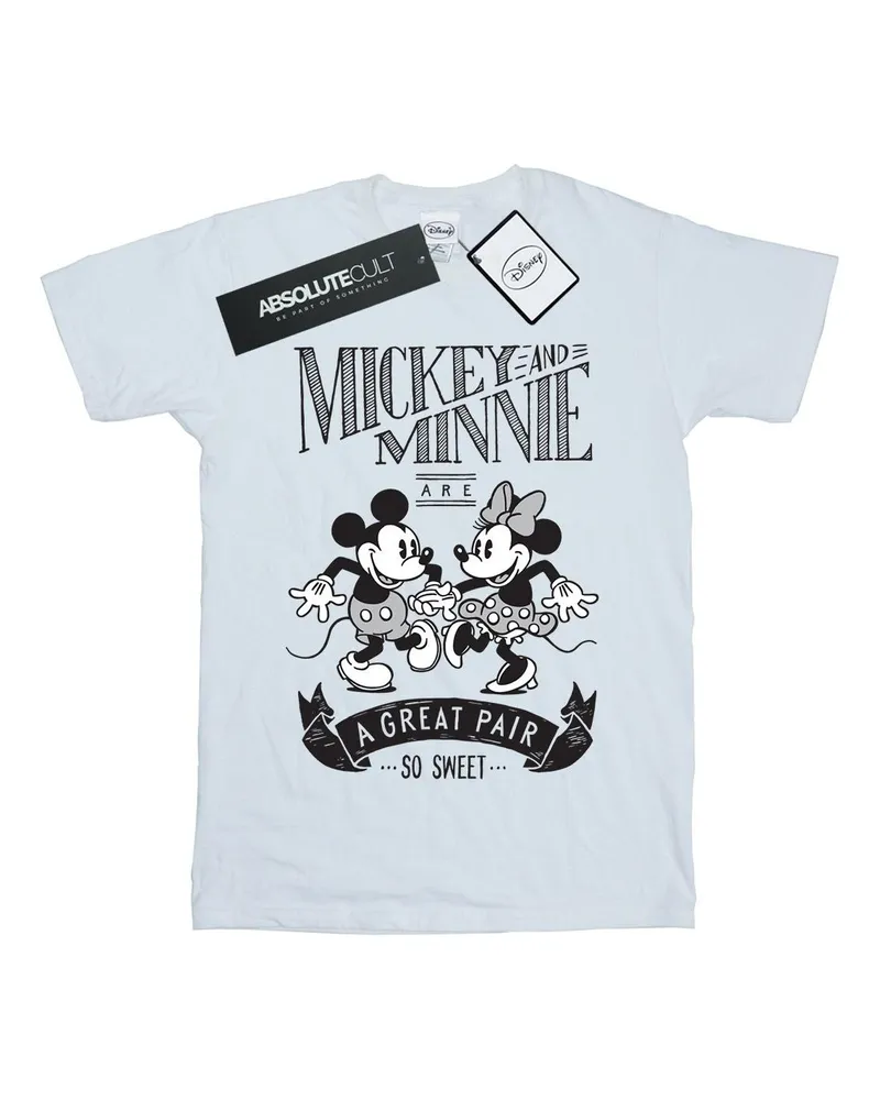 Disney Great Pair" T-Shirt für Herren (Weiß Weiß