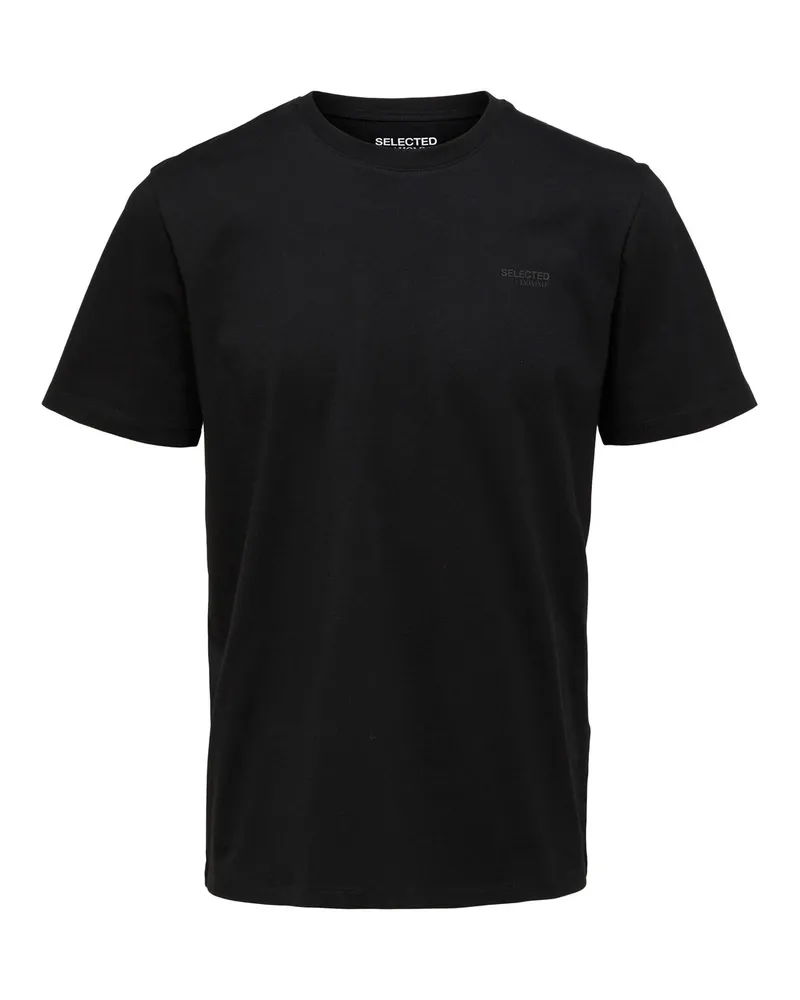 Selected Aspen Logo Tee von  in der farbe Schwarz und in größe S Schwarz