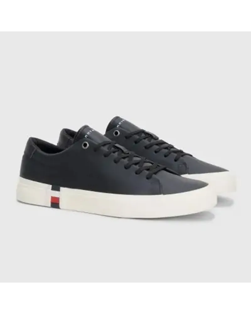 Tommy Hilfiger Herren-Sneaker mit Signaturdesign Schwarz
