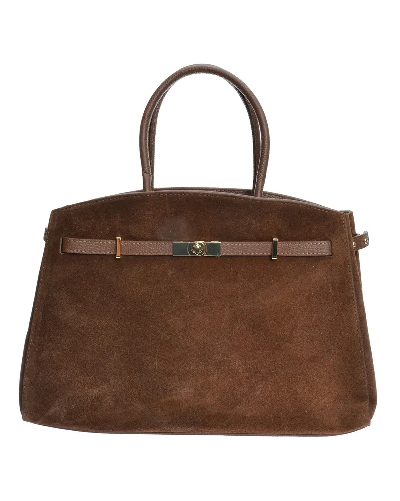 Isabella Rhea Kastanienbraun Rindsledertasche Dunkelbraun