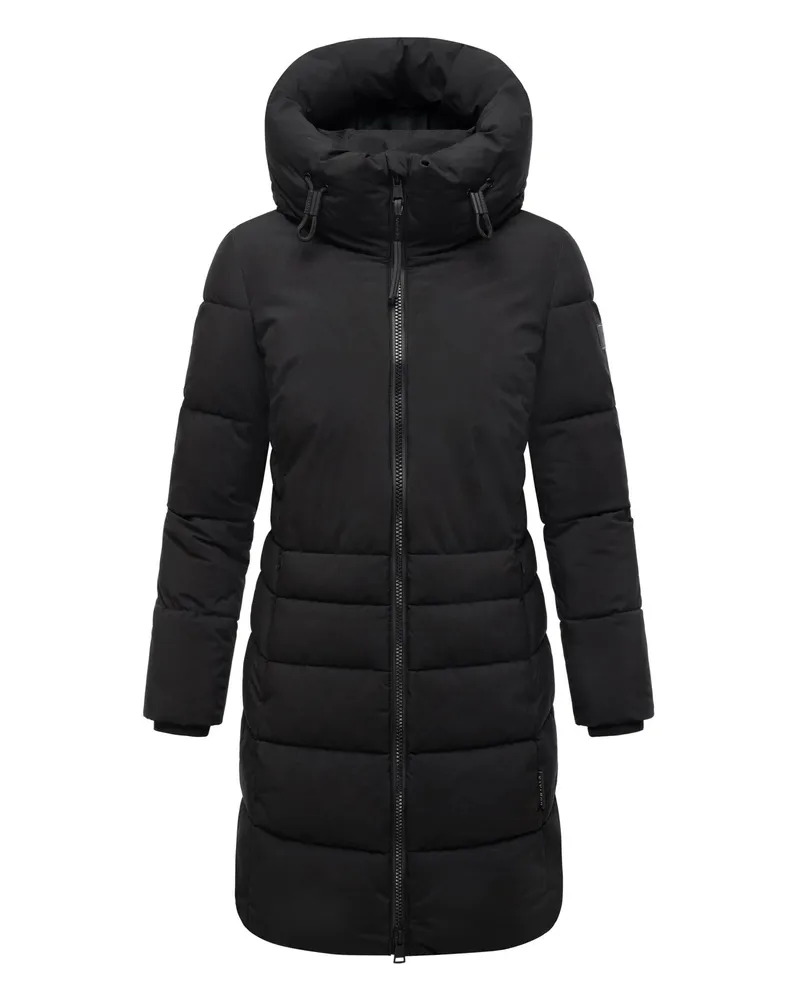 NAVAHOO Damen Steppmantel Mondnebel XIV – warm, stilvoll & funktional Schwarz