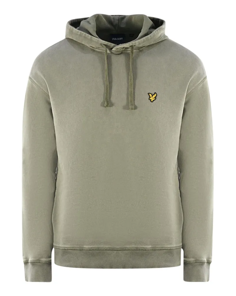 Lyle & Scott Markenlogo Grüner Pull-Over-Kapuzenpullover Grün