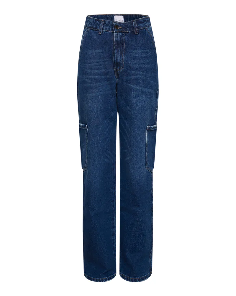 NOELLA Rory Cargo-Jeans in Dunkelblau Dunkles