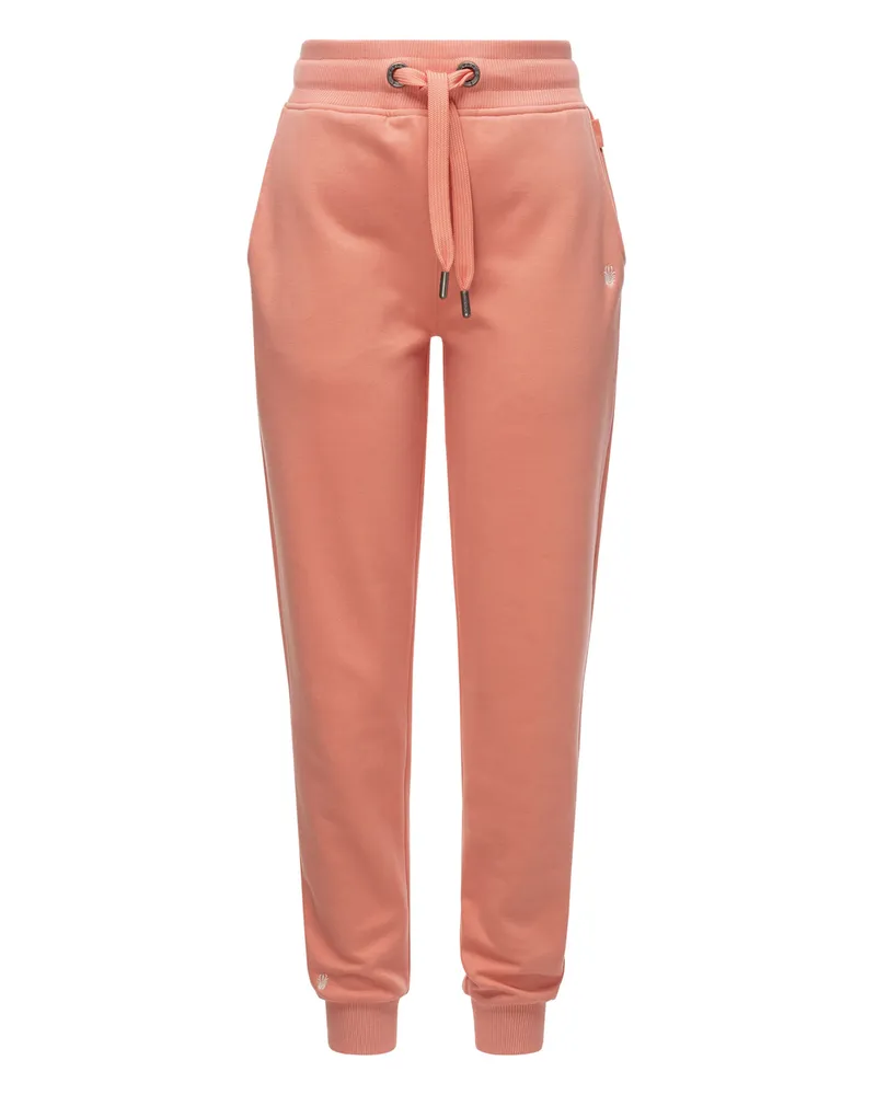 NAVAHOO Jogginghose "Schmusekätzchen" für Damen, bequemes Material und Freizeitfit - Orange Orange