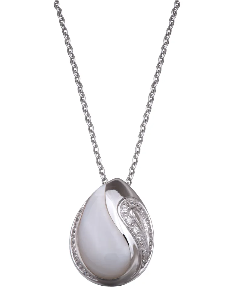 Orphelia Damen-Kette aus 925er Sterlingsilber mit Anhänger – Silber ZH-4557 Silber