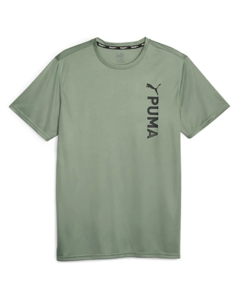 Puma Fit Poly Herren Grünes T-Shirt Grün