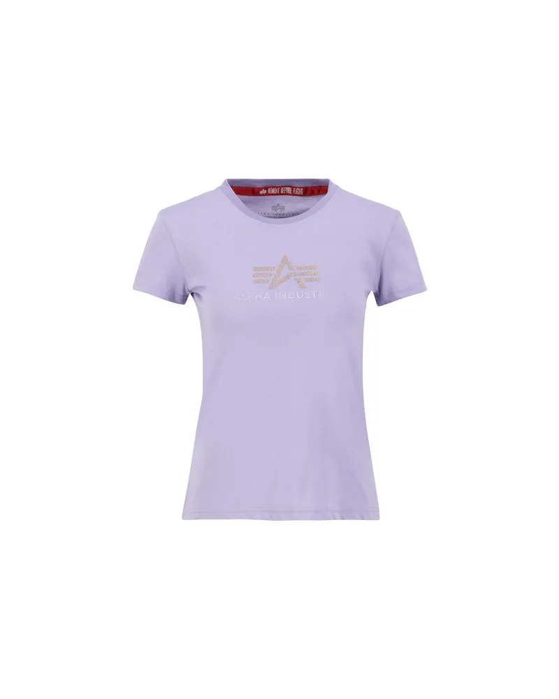 Alpha Industries Crystal T-Shirt Women Violett