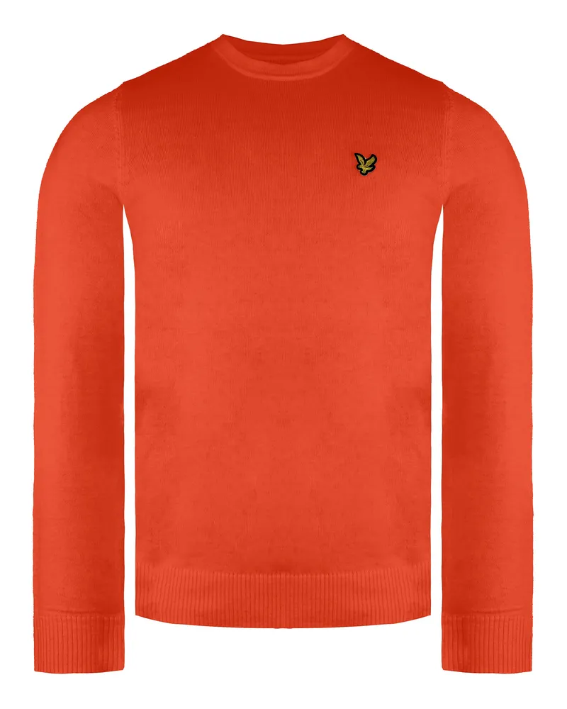 Lyle & Scott Merino Herren Orange Pullover Orange