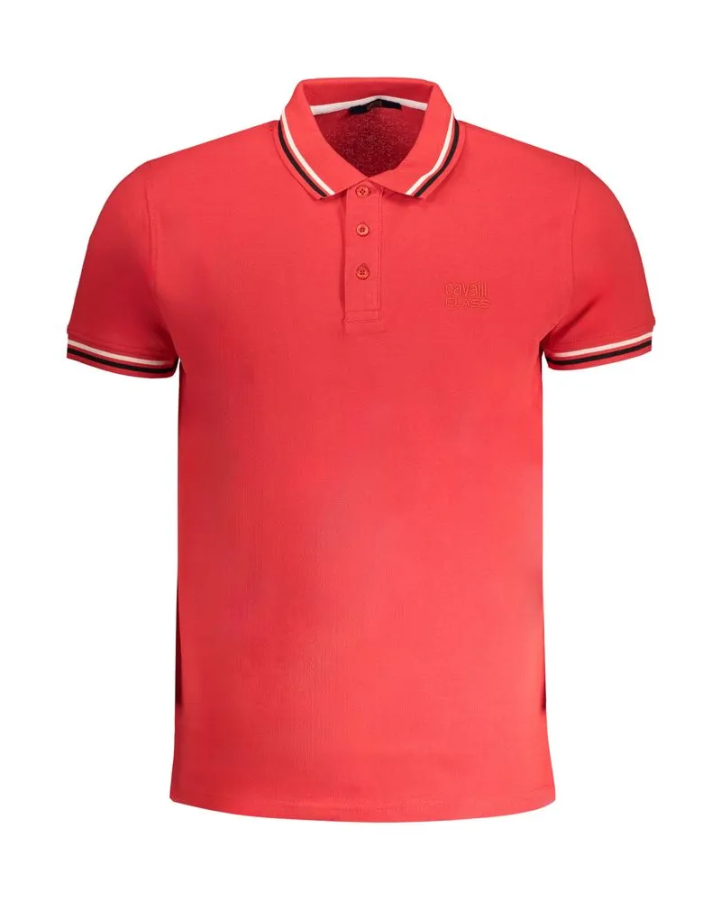 Roberto Cavalli Polo-Shirt mit kurzen Ärmeln Hellrosa