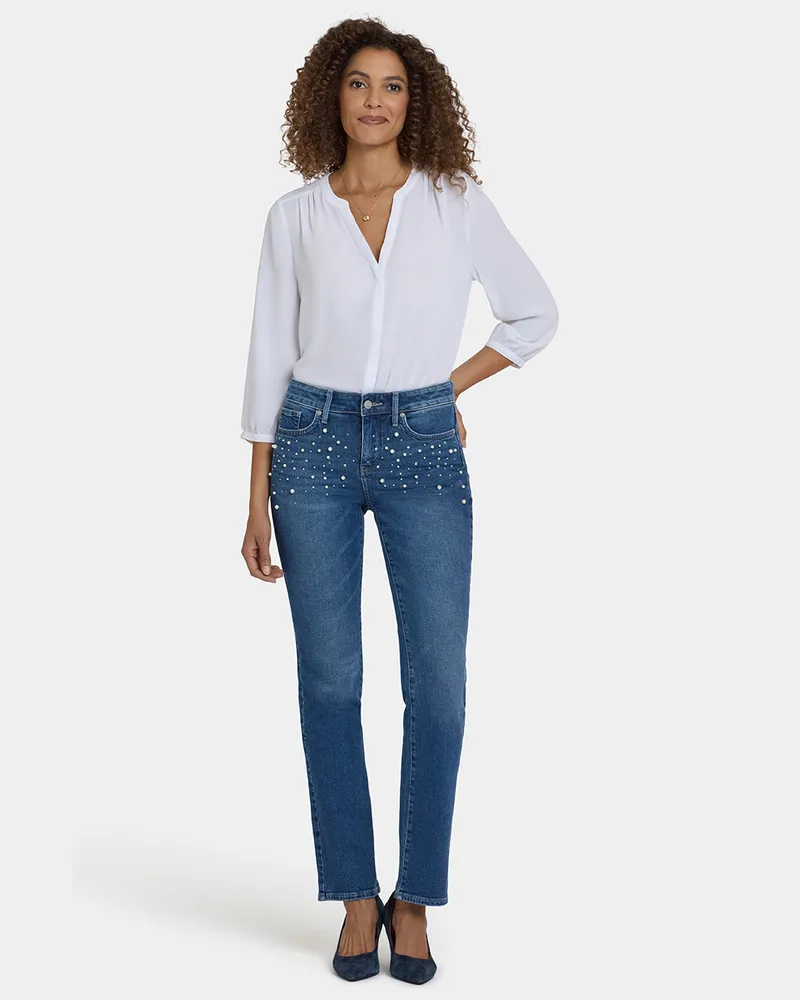 NYDJ not your daughter's Jeans  Marilyn Gerade Jeans | Lake Notre-Dame Blau