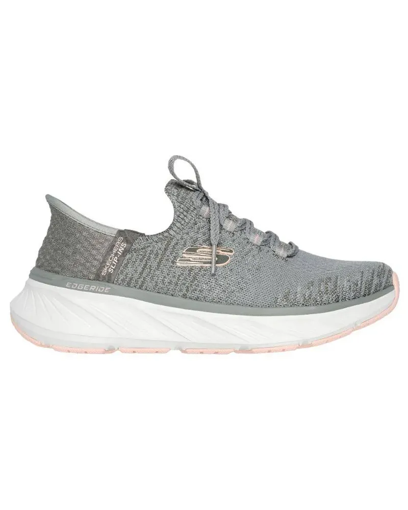 Skechers Edgeride" Sneaker für Damen, Zum Reinschlüpfen (Grau/Pfirsich Grau