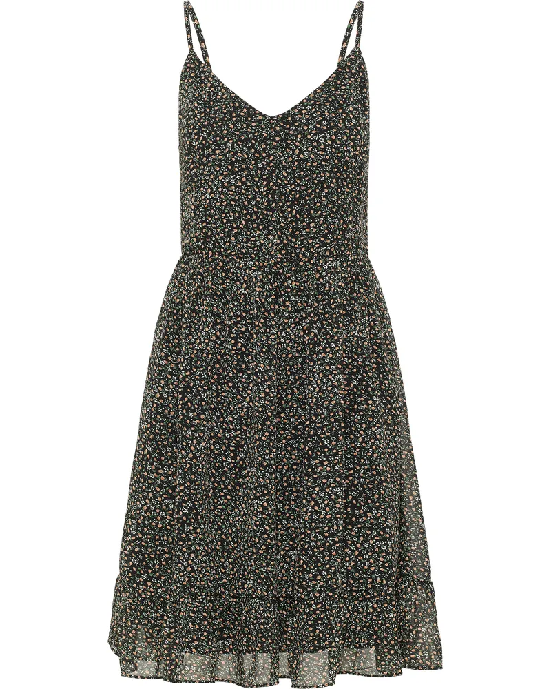 DreiMaster Kleid Damen Schwarz Mehrfarbig Schwarz