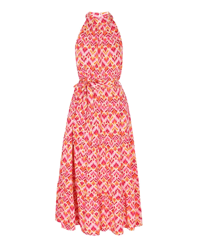 IZIA Kleid Frauen rosa mehrfarbig Rosé