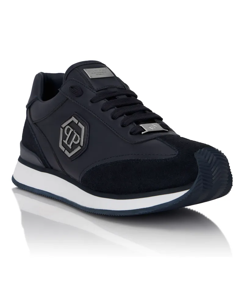 Philipp Plein Runner Hexagon Patch Dunkelblau
