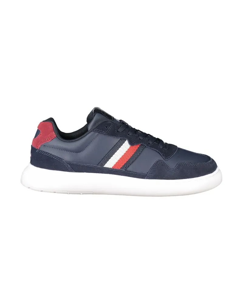 Tommy Hilfiger Leder-Sneakers im lässigen Design - Dunkelblau Dunkelblau