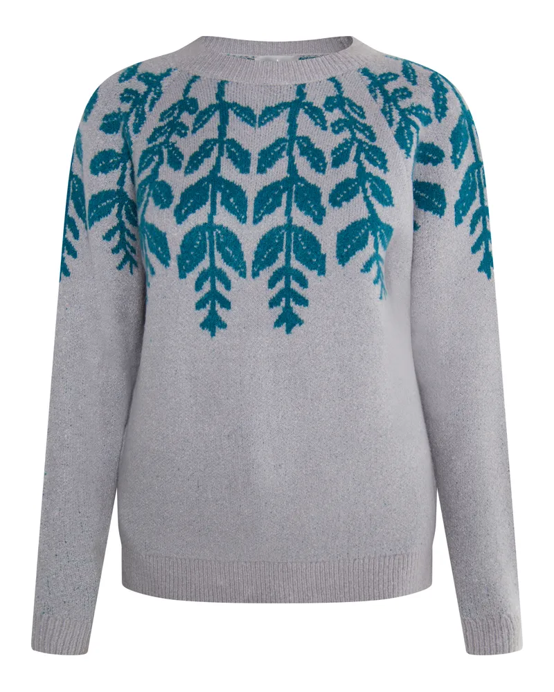 Usha Strickpullover Damen Grau Mehrfarbig Grau