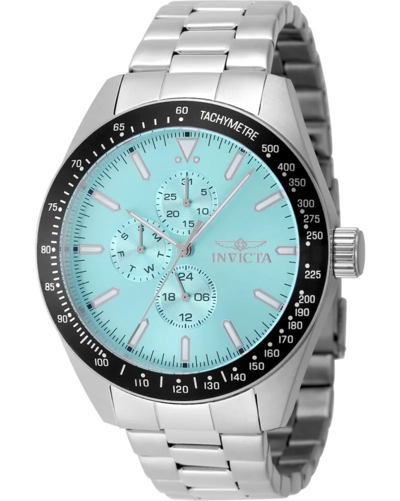 Invicta Aviator 48859 Herren Quarz Uhr - 45mm Silber
