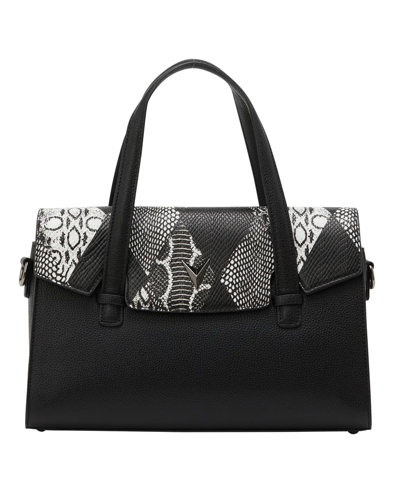 FAINA Handtasche Handtasche Frauen schwarz braun Schwarz