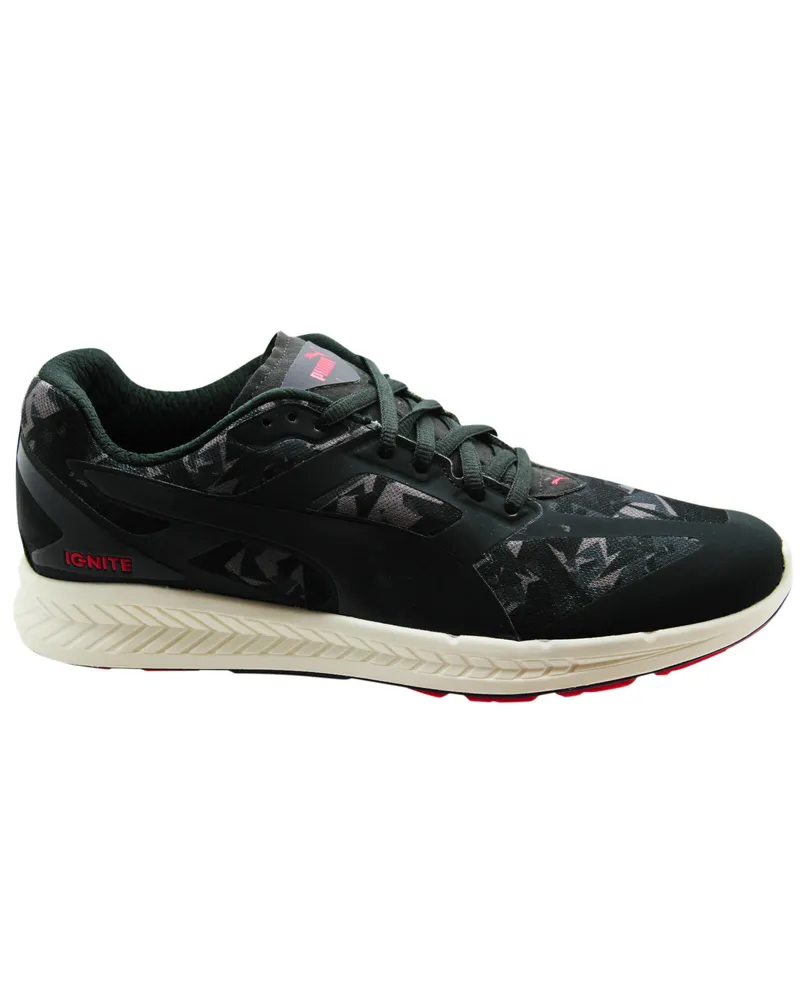 Puma Ignite gebrochene Herren -Trainer Laufschuhe Fitness Sport 188733 01 B4A Schwarz