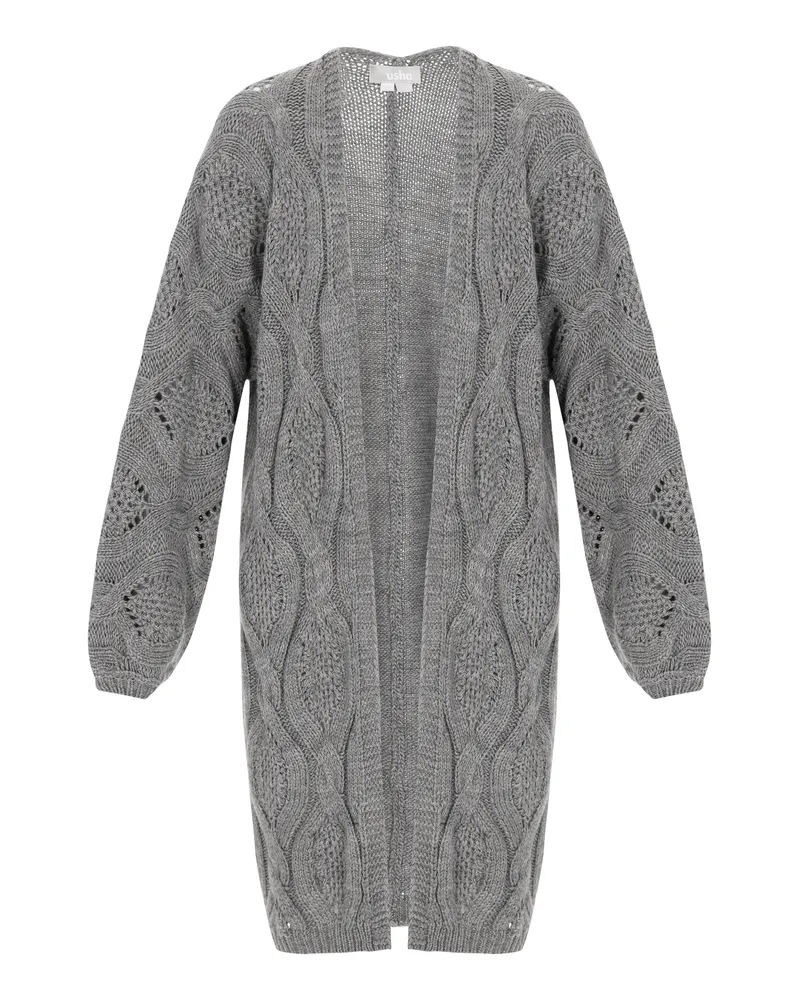 Usha Strickjacke Frauen Graumelange Grau