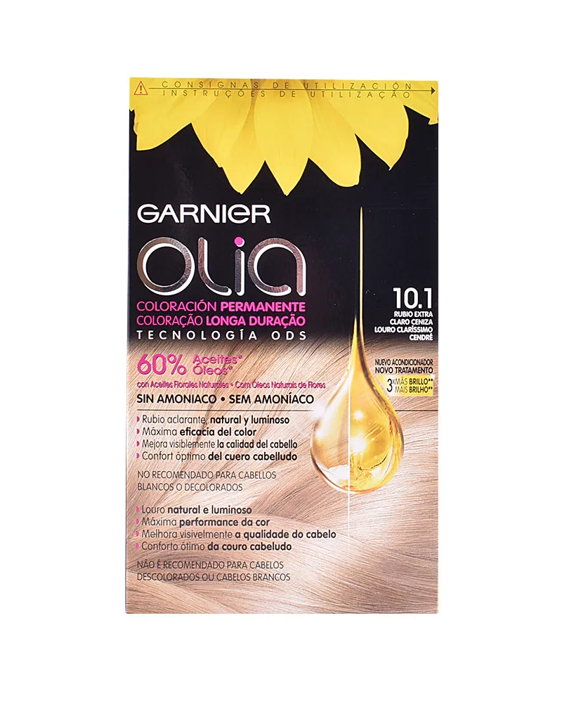 Garnier Olia Coloración Permanente #10,1- Rubio Extra Claro Set 120 gr 
