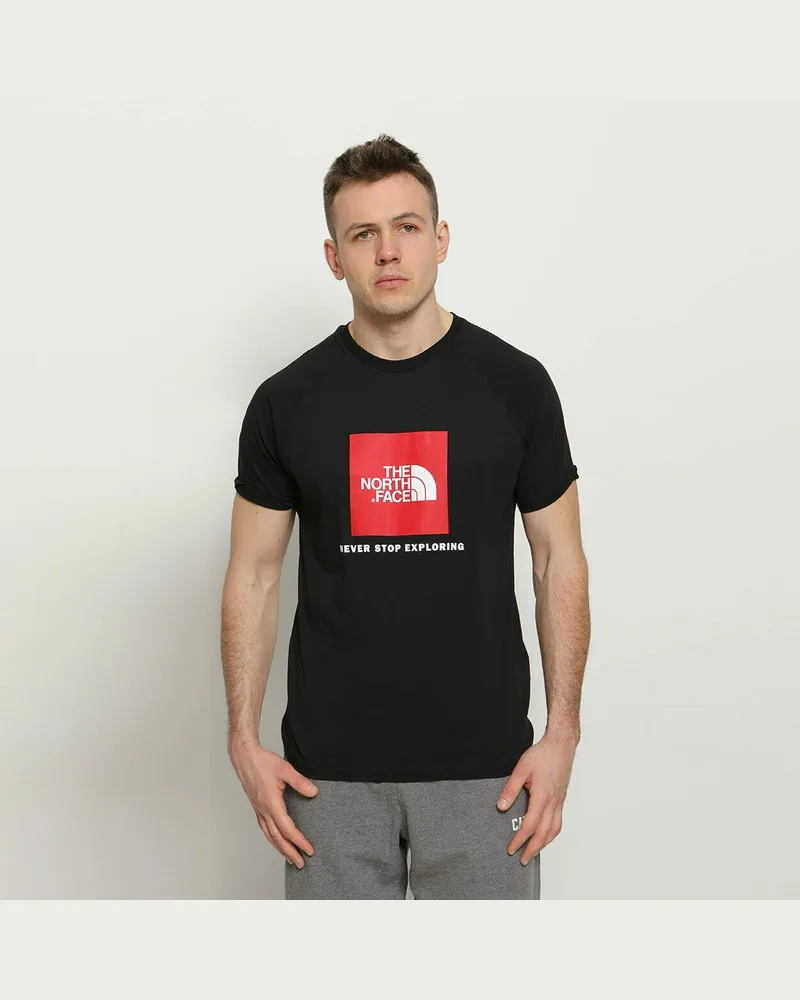 The North Face Die Nordwand Mens Reglan Ärmel NSE T Shirt schwarz Schwarz