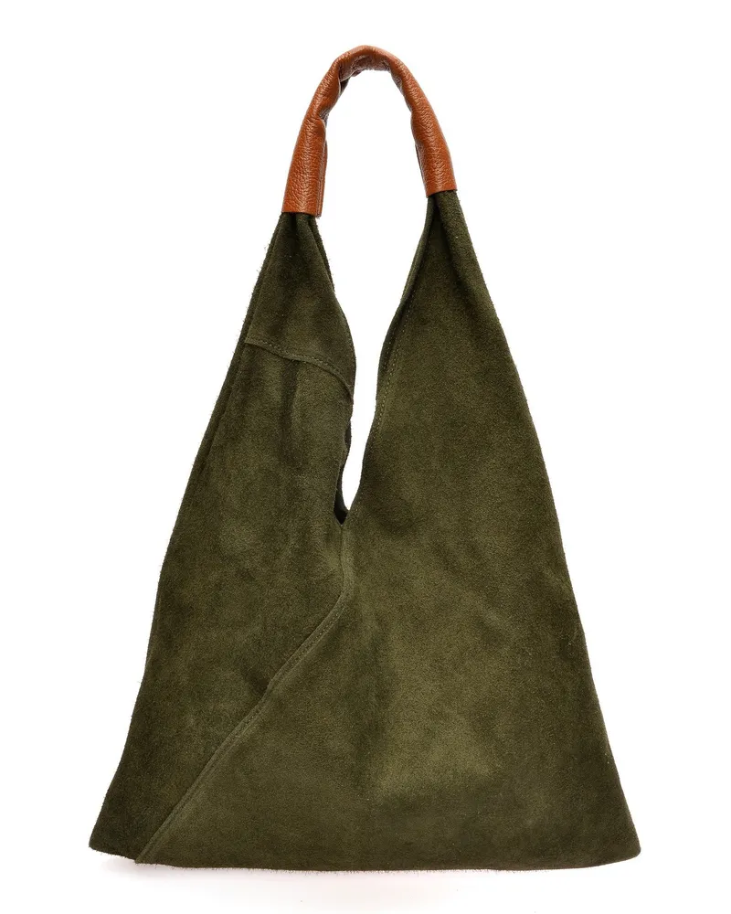 Anna Luchini Grün Rindsledertasche Grün