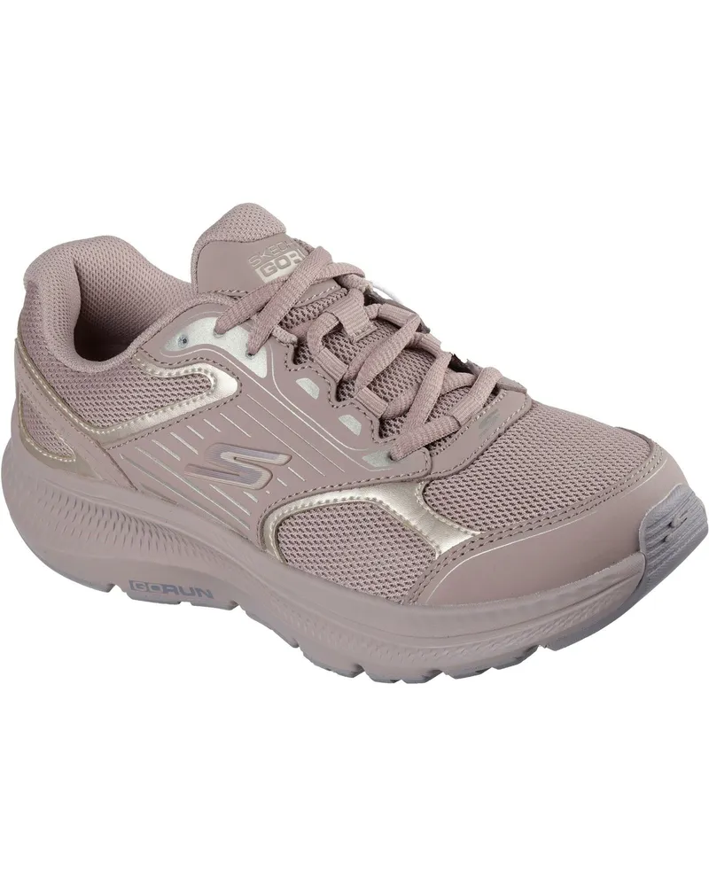 Skechers GO RUN Consistent 2.0 Advantage Damen Sneaker Aus Hellem Braunem/goldenem Leder Braun