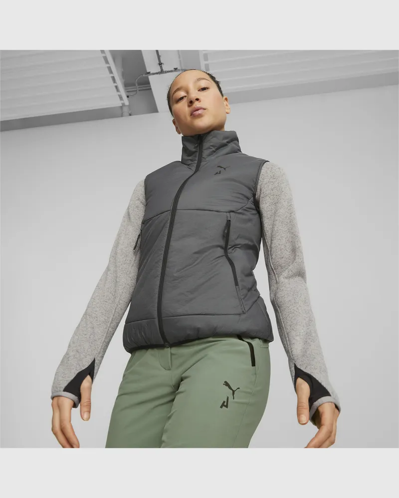 Puma Damen SEASONS PrimaLoft Laufweste Schwarz
