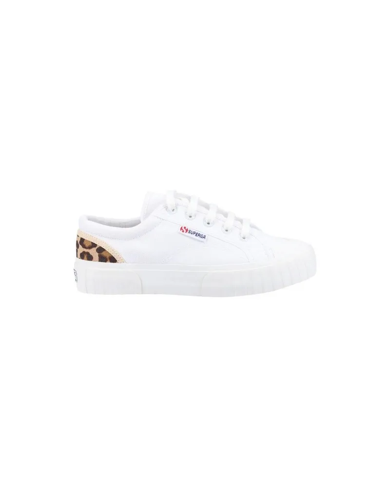 Superga gestreift Sneaker für Damen (Weiß Weiß