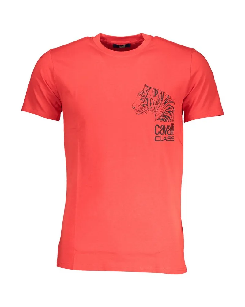 Roberto Cavalli Tigerkopf T-Shirt, kurzarm - Orange Orange