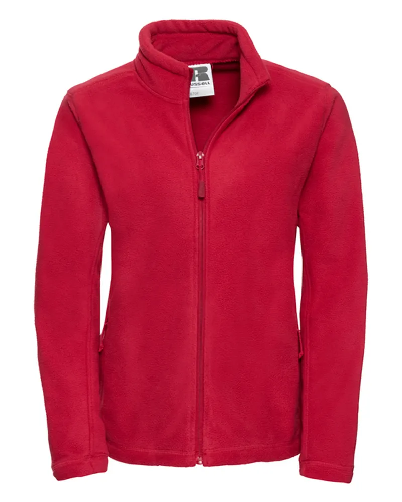 Russell Athletic Russell - Fleecejacke Durchgehender Reißverschluss für Damen - Für Außen Rot