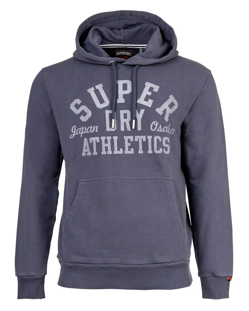 Superdry. Athletic Essential Hoodie Sweatshirt Grau