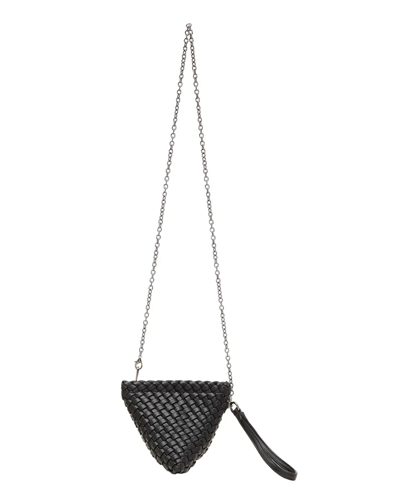 FAINA Handtasche Damen schwarz Schwarz