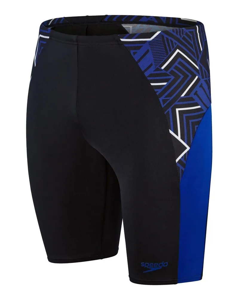 Speedo Splice" Jammer-Shorts für Herren, Schwimmen (Schwarz Schwarz