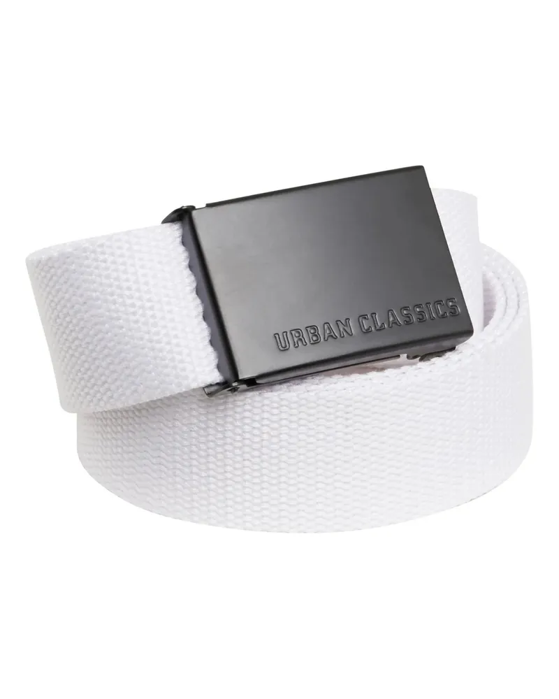 Urban Classics Gürtel, Canvas-Herren (Weiß/Schwarz Weiß