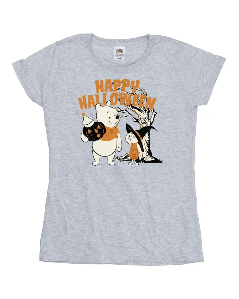 Disney Happy Halloween" T-Shirt für Damen (Grau Hellgrau