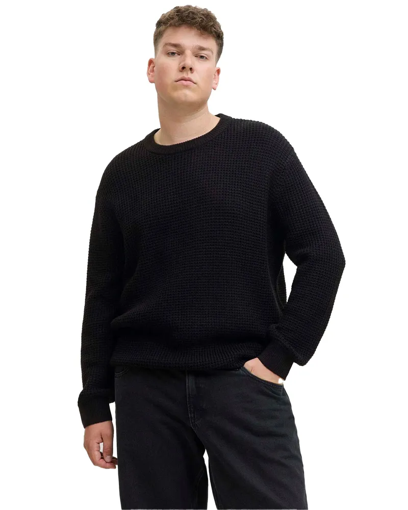 Jack & Jones Jack And Jones - Pullover für Herren, Langärmlig (Schwarz Schwarz