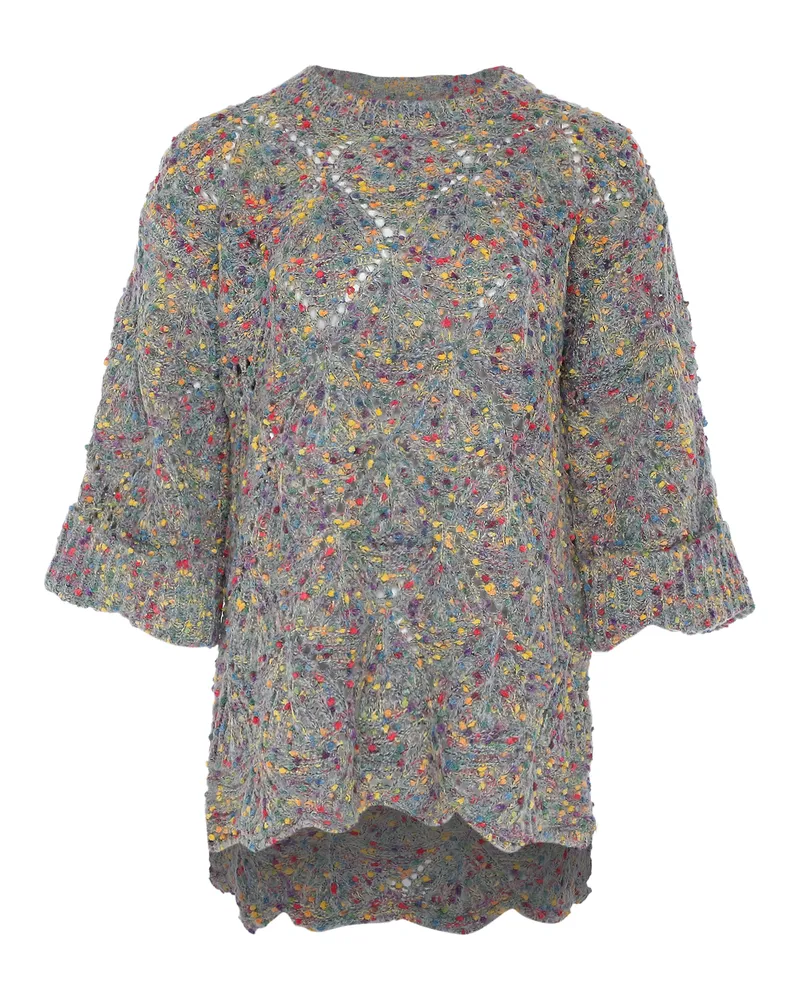 My Mo Pullover Frauen Grau Melange Mehrfarbig Grau